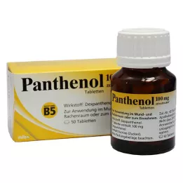 PANTHENOL Comprimidos de Jenapharm 100 mg, 50 unidades