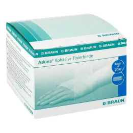 ASKINA Bandagem de fixação coesiva 6 cmx20 m, 1 unid