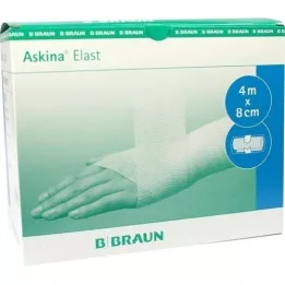 ASKINA Atadura elástica 8 cmx4 m revestida com celofane, 1 peça
