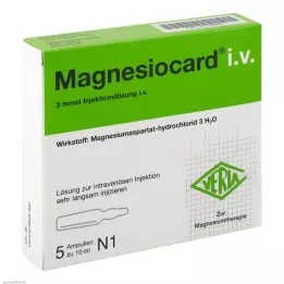 MAGNESIOCARD i.v. Solução injetável, 5X10 ml