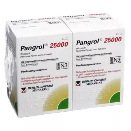 PANGROL 25.000 cápsulas duras com pellets revestidos entéricos, 200 unidades