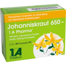 JOHANNISKRAUT Comprimidos revestidos por película 650-1A Pharma, 30 unidades