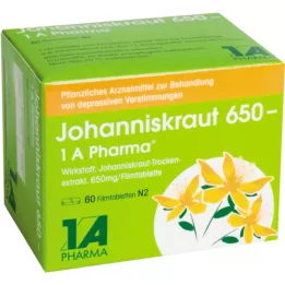 JOHANNISKRAUT Comprimidos revestidos por película 650-1A Pharma, 60 unidades