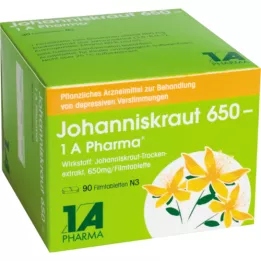 JOHANNISKRAUT Comprimidos revestidos por película 650-1A Pharma, 90 unidades
