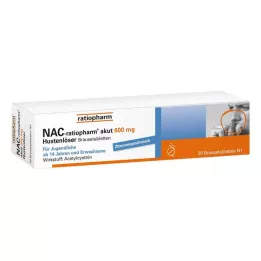 NAC-ratiopharm akut 600 mg comprimidos efervescentes expectorantes para tosse, 20 unidades