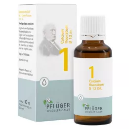 BIOCHEMIE Pflüger 1 Cálcio fluoratum D 12 gotas, 30 ml