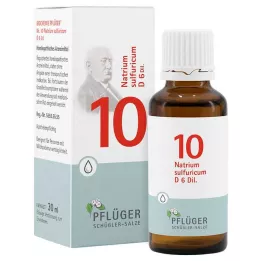 BIOCHEMIE Pflüger 10 Natrium sulfuricum D 6 gotas, 30 ml