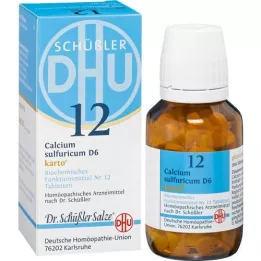 BIOCHEMIE DHU Caixa com 12 comprimidos de cálcio sulfuricum D 6, 200 unidades