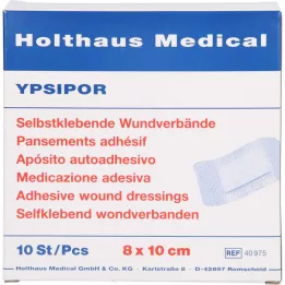 WUNDVERBAND Ypsipor estéril 7,5x10 cm, 10 unid