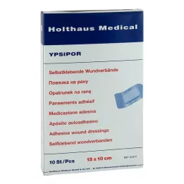 WUNDVERBAND Ypsipor estéril 10x15 cm, 10 unidades
