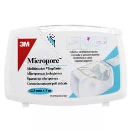 MICROPORE Remendo de lã 1,25 cm x 5 m com Abr.1530NP-0SD, 1 peça