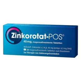 ZINKOROTAT POS comprimidos gastrorresistentes, 20 unidades