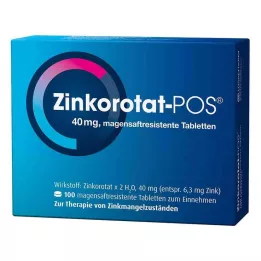 ZINKOROTAT POS comprimidos gastrorresistentes, 100 unidades