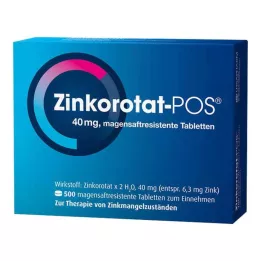 ZINKOROTAT POS comprimidos gastrorresistentes, 500 unidades