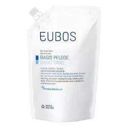 EUBOS FLÜSSIG frasco de recarga azul sem perfume, 400 ml