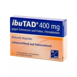 IBUTAD 400 mg para dor e febre, comprimidos revestidos por película, 10 unidades