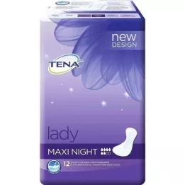 TENA LADY maxi palmilhas noturnas, 12 peças