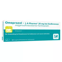 OMEPRAZOL-1A Pharma 20 mg para azia HKM, 14 unidades