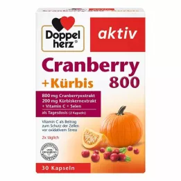 DOPPELHERZ Cápsulas de Cranberry+Abóbora, 30 unidades