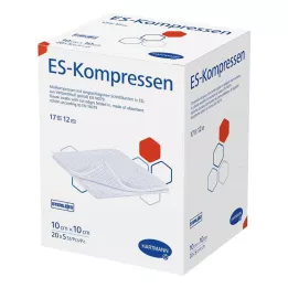 ES-KOMPRESSEN estéril 10x10 cm pacote a granel de 12 dobras, 20X5 pcs