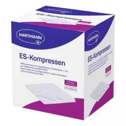 ES-KOMPRESSEN estéril 10x10 cm pacote a granel de 12 dobras, 10X10 unidades