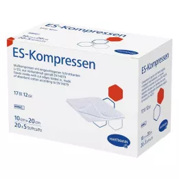 ES-KOMPRESSEN embalagem grande estéril de 10x20 cm, 12 dobras, 20X5 unidades