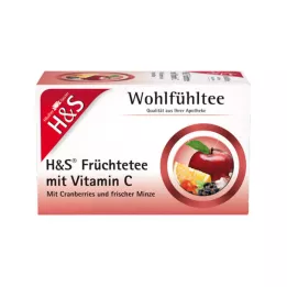 H&amp;S Frutas com Vitamina C Sacos Filtrantes, 20X2,7 g