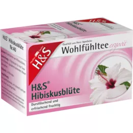 H&amp;S Saco de filtro de flor de hibisco, 20X1,75 g