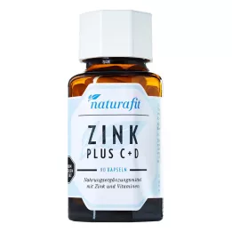 NATURAFIT Cápsulas de Zinco Plus C+D, 90 unidades