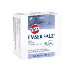 EMSER Sal 1,475 g em pó, 20 unidades