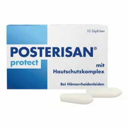 POSTERISAN supositórios de proteção, 10 unidades