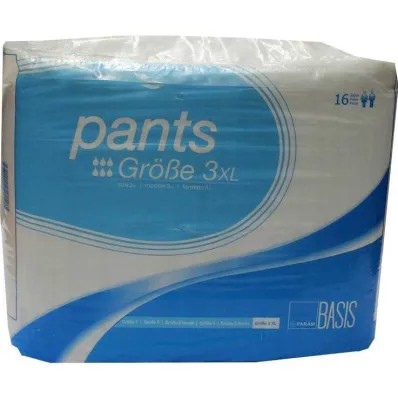Calça Param Tamanho Básico 3 XL, 16 peças
