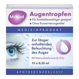 MCMED Colírio pipetas dose única, 15X0,35 ml