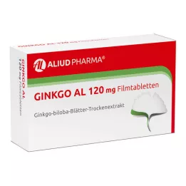 GINKGO AL Comprimidos revestidos por película de 120 mg, 30 unidades