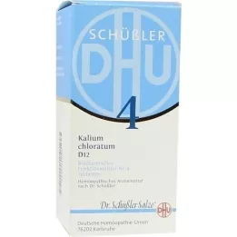BIOCHEMIE DHU 4 comprimidos de clorato de potássio D 12, 420 unidades
