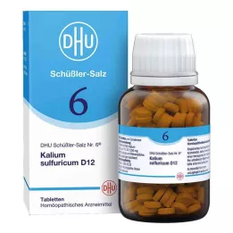 BIOCHEMIE DHU 6 comprimidos de Kalium sulfuricum D 12, 420 unidades