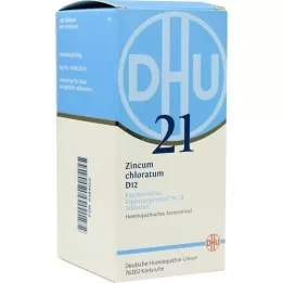 BIOCHEMIE DHU 21 Zincum chloratum D 12 comprimidos, 420 unidades