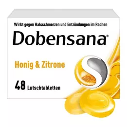 DOBENSANA Sabor mel e limão. 1,2 mg/0,6 mg lut., 48 unid