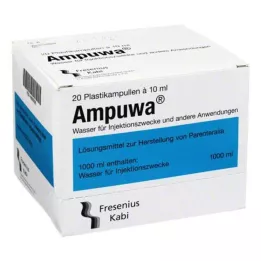 AMPUWA Ampolas plásticas solução para injeção/infusão, 20X10 ml