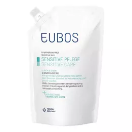 EUBOS SENSITIVE Chuveiro &amp; Frasco de recarga de creme, 400 ml