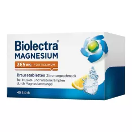 BIOLECTRA Magnésio 365 mg fortissimum limão, 40 unidades