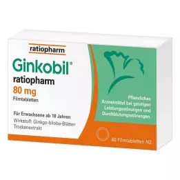 GINKOBIL-ratiopharm 80 mg comprimidos revestidos por película, 60 unidades