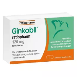 GINKOBIL-ratiopharm 120 mg comprimidos revestidos por película, 60 unidades