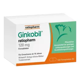 GINKOBIL-ratiopharm 120 mg comprimidos revestidos por película, 120 unidades