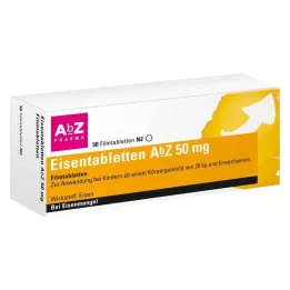 EISENTABLETTEN AbZ 50 mg comprimidos revestidos por película, 50 unidades