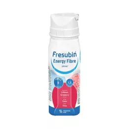 FRESUBIN ENERGY Fibra DRINK Garrafa de bebida de morango, 4X200 ml