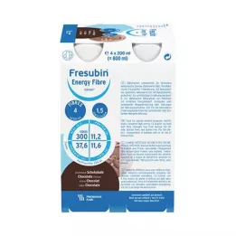 FRESUBIN ENERGY Fibra DRINK Garrafa de chocolate 6X4X200ml