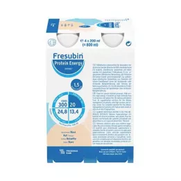 FRESUBIN PROTEIN Energia DRINK Garrafa de Bebida de Nozes, 4X200 ml