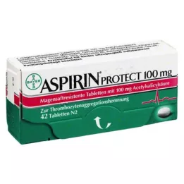 ASPIRIN Protect 100 mg comprimidos gastrorresistentes, 42 unidades