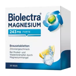BIOLECTRA Magnésio 243 mg forte Limão Br.-Tabl., 20 pcs